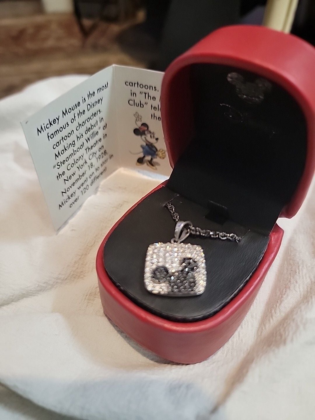 Disney's Mickey Diamond Necklace 9