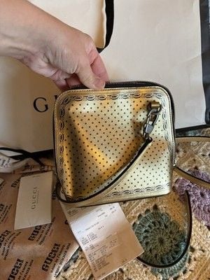 Authentic Gucci X sega gold crossbody! 13