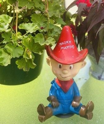 VTG 1960’s Maypo Maple Oatmeal Cereal Advertising Mascot Marky Maypo Vinyl Toy 1