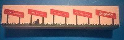 VTG 1995 The Cats Meow Burma Shave Signs Accessory Let The Little Shavers Grow” 8