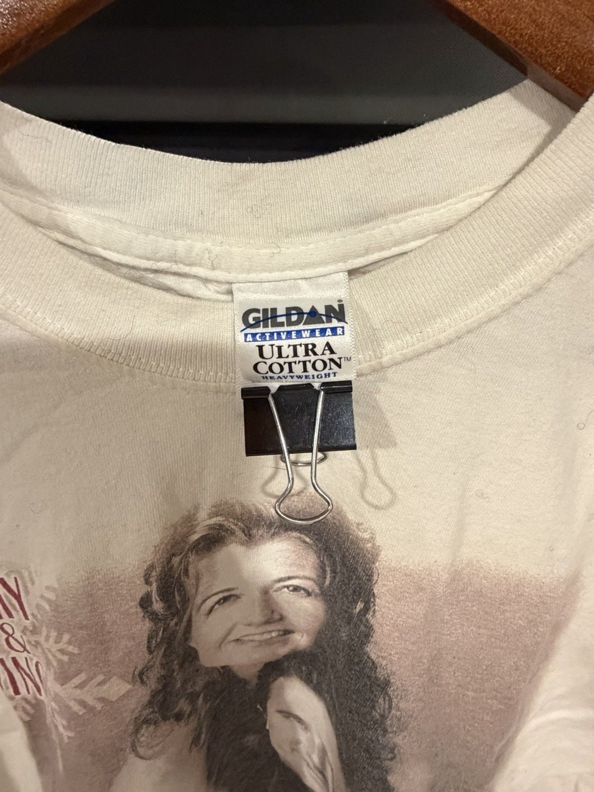 VTG Amy Grant Vince Gill Christmas Tour T Shirt White Country Music Tour Promo 6
