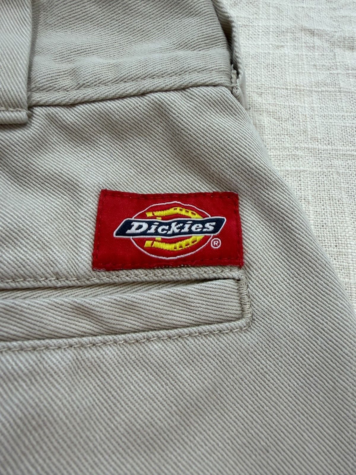 Dickies pants, Woman's Khaki Work Crop, roll hem size 0/24 7
