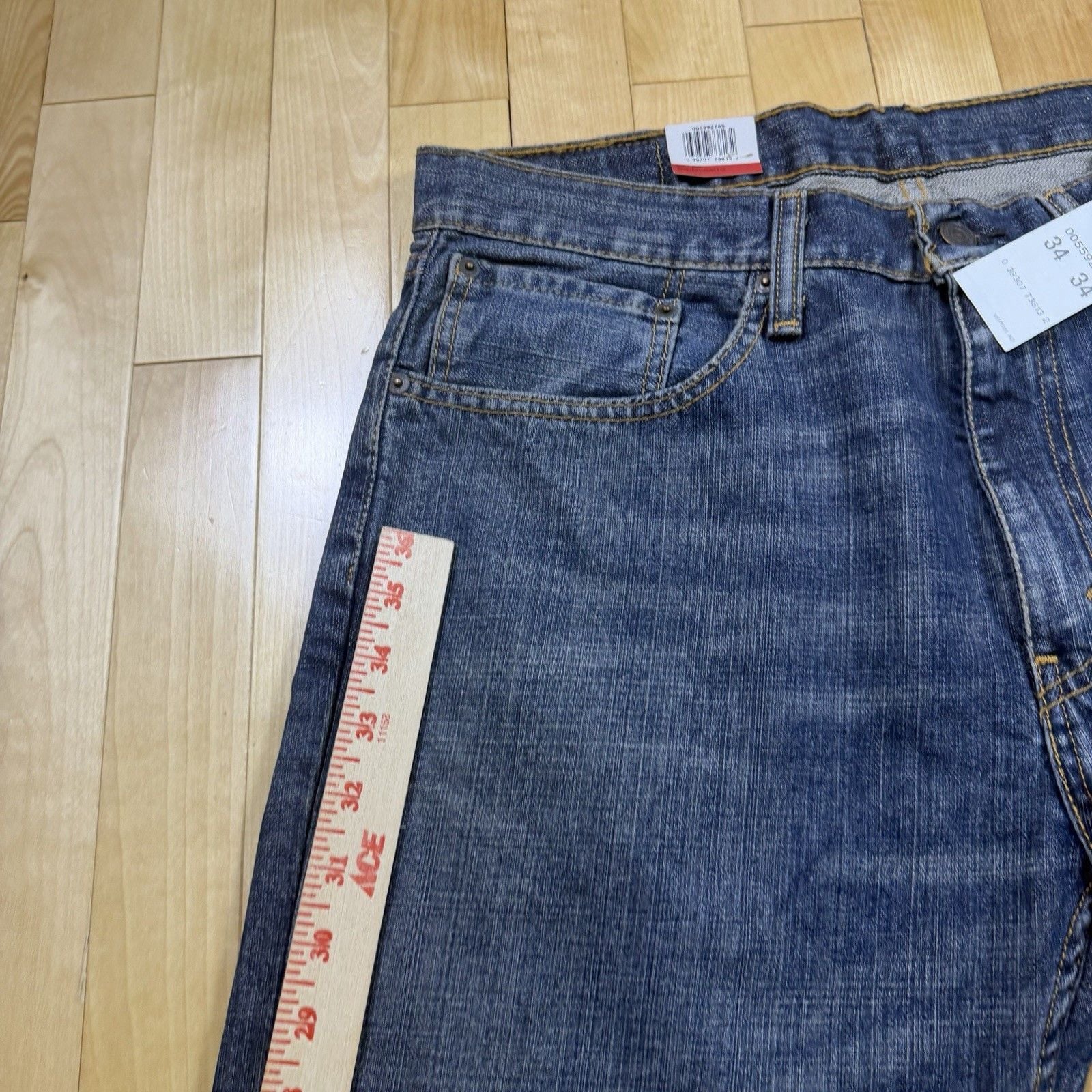 Levi’s 559 Jeans Mens 34x34 Relaxed Straight Dark Wash Denim NWT 00559-2765 7