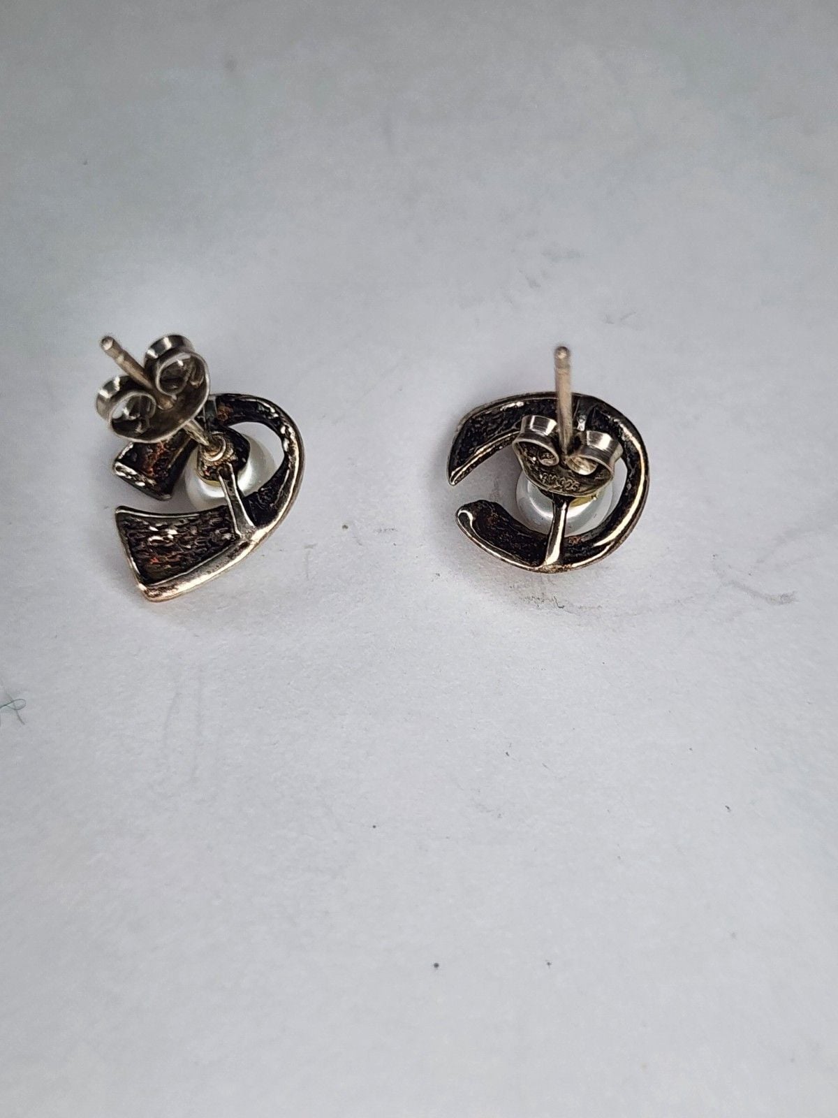 Sterling Silver Pearl Earrings 5