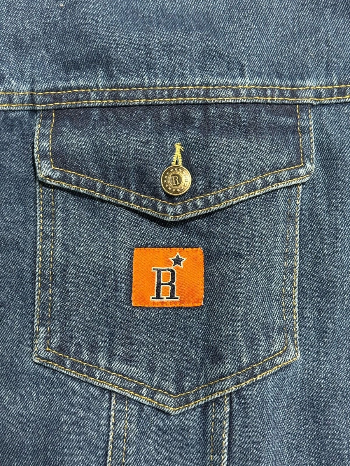 Usa Made Mens Denim Jacket XL Revival Usa Patch American Vintage Look 5