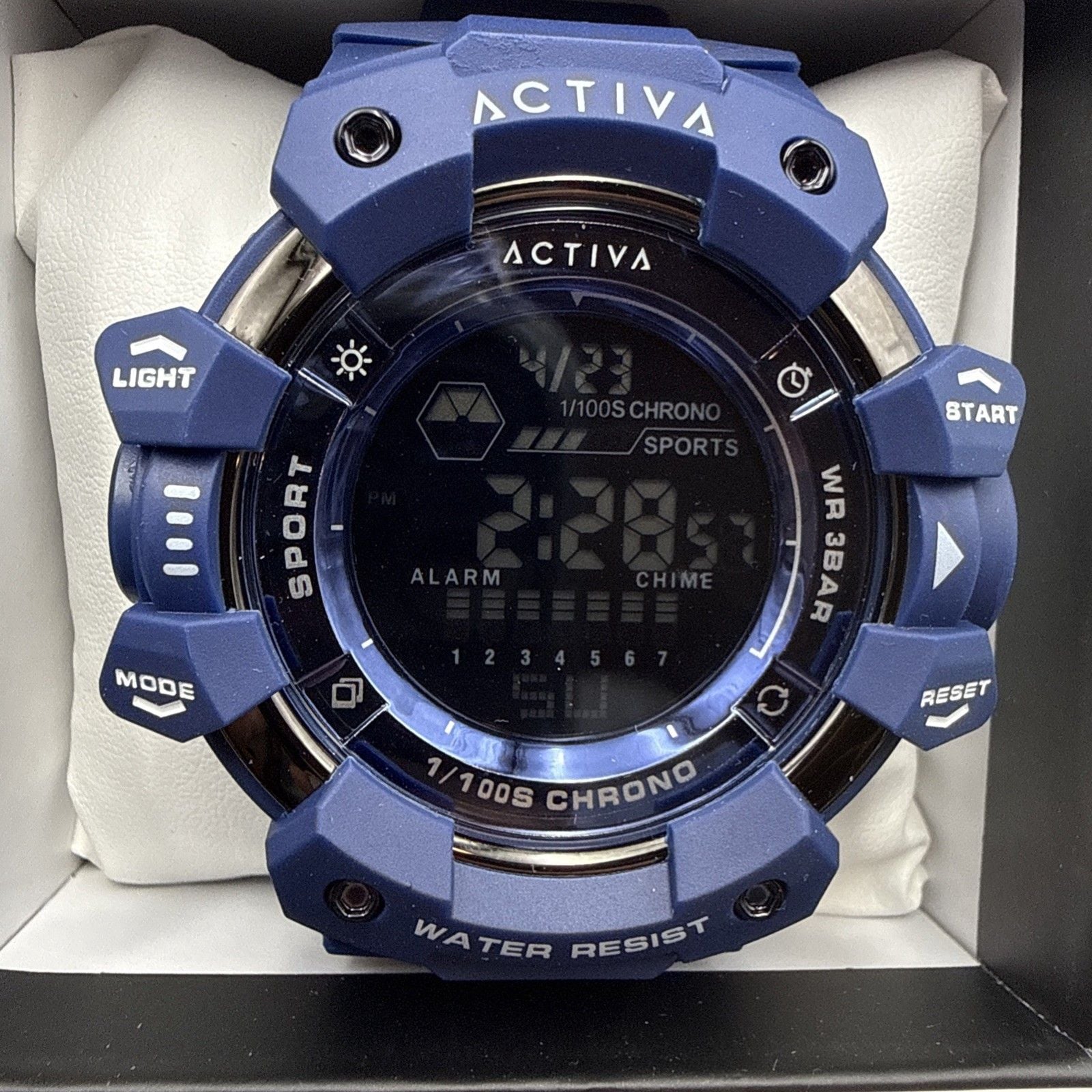 Activa x Invicta ACW8050-001 Digital Watch Blue 50mm New in Box 16