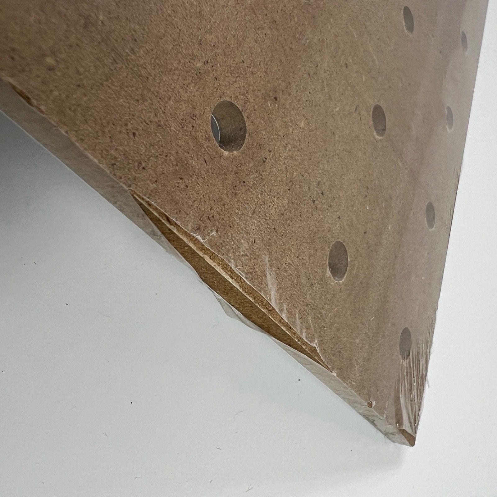 11" x 14" Equip Your Space White Pegboard With 10 Removable Gold Pegs Organize 14