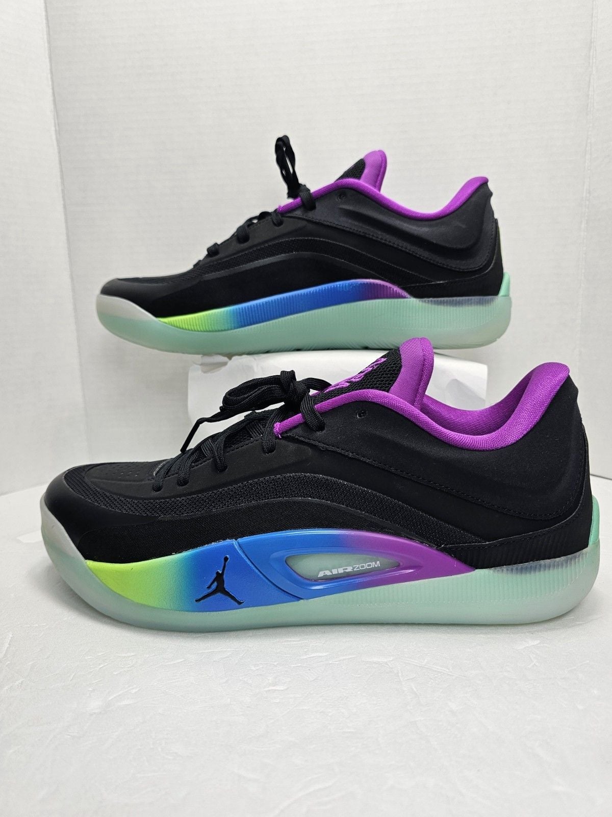 Jordan Zion 4 Noah Men's US 12 Black Multicolor Basketball Shoes FB1802-401 14