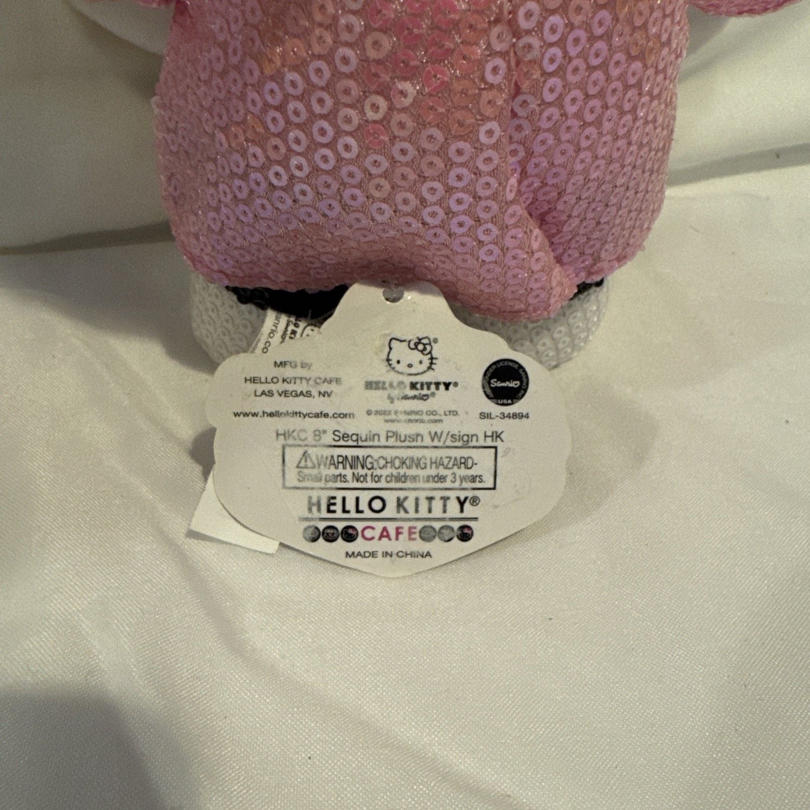 Sanrio Hello Kitty Cafe Shop Las Vegas Nevada Sequin Plush Stuffed Toy 3
