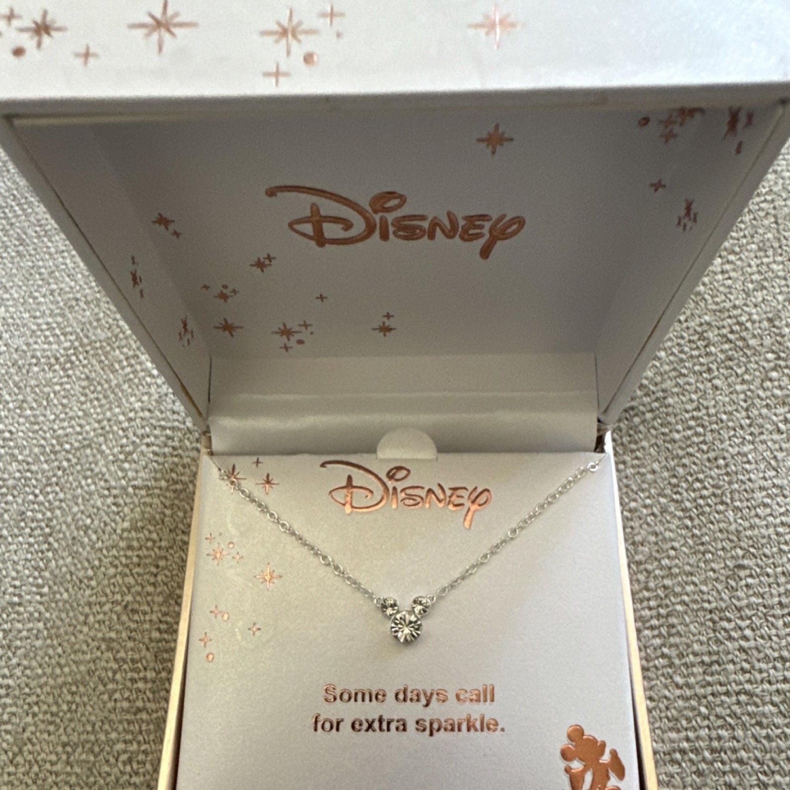 Disney Mickey Mouse Crystal Contemporary Sparkle Necklace in Original Box 2