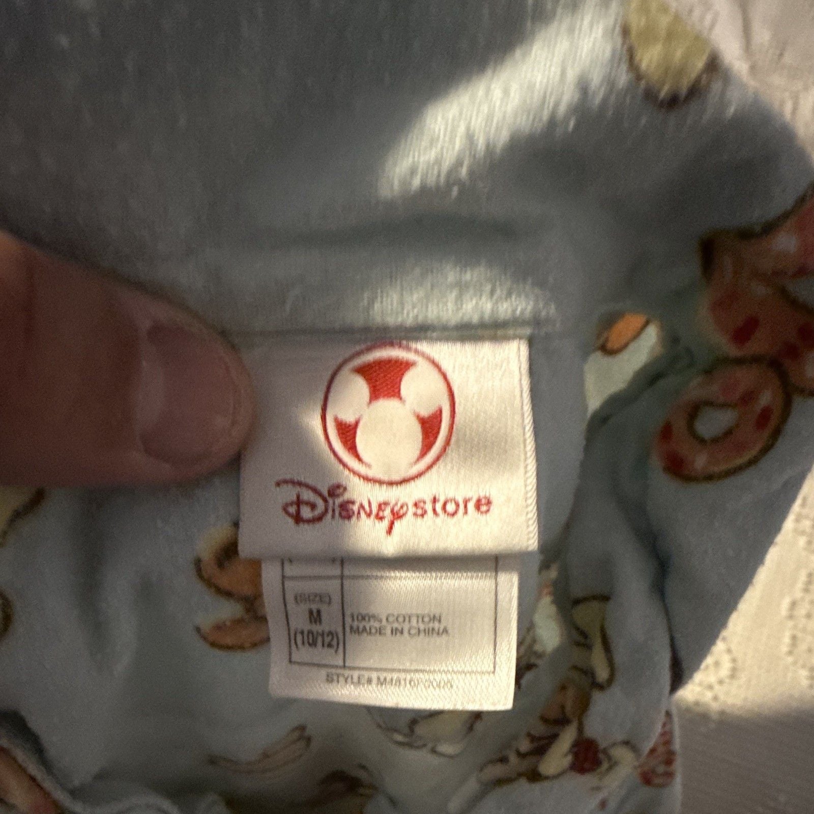 Disney Store Mickey Mouse 2-Piece Flannel Pajama Set Long Sleeve Pockets M 8