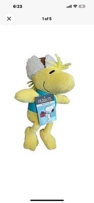 NWT NOS Peanuts Holiday Musical Woodstock Plush Doll 10" Plays Linus & Lucy Soft 5