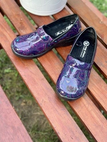Easy Works By Easy Street 9.5 Wide Leeds Hearts Non Slip Nursing Clogs Work Clog 6