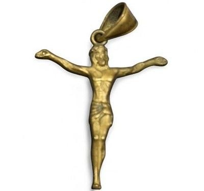 Vintage Solid 14K Gold Christ The Redeemer Style Jesus Pendant 9.5 Grams Estate 2