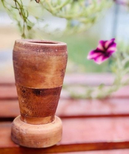 Vintage Primitive HandCrafted &Carved Wooden Vase, Mortar Wood Is Very Smooth 14