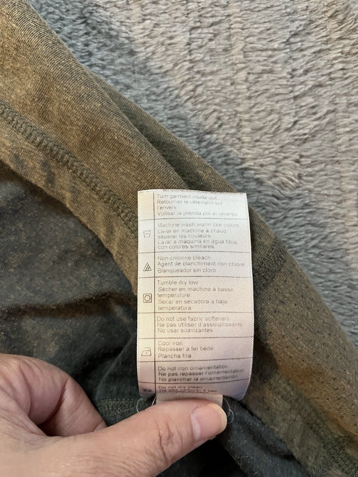 Men’s Carhartt Force Relaxed Fit Pocket T-Shirt Size Small Green Heather 9