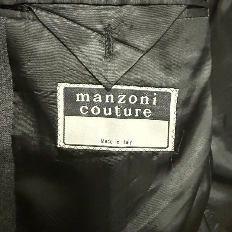 Manzoni Couture Men's Grey Wool Blazer Jacket 44R Italy Career Business 3