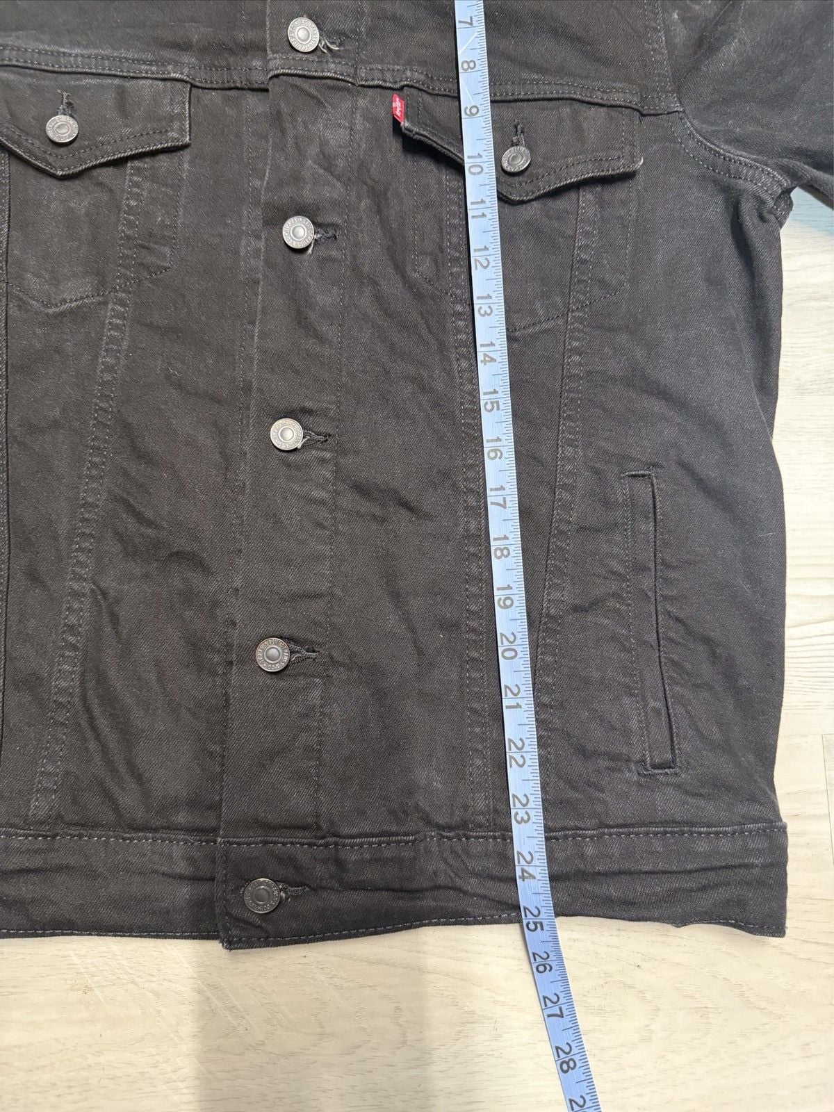 Levi Strauss & Co. Made & Crafted Trucker Jacket Men's M Black Denim 5