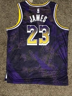 Nike Select Series LeBron James 23 Lakers Jersey Size 52 Purple NWT 6