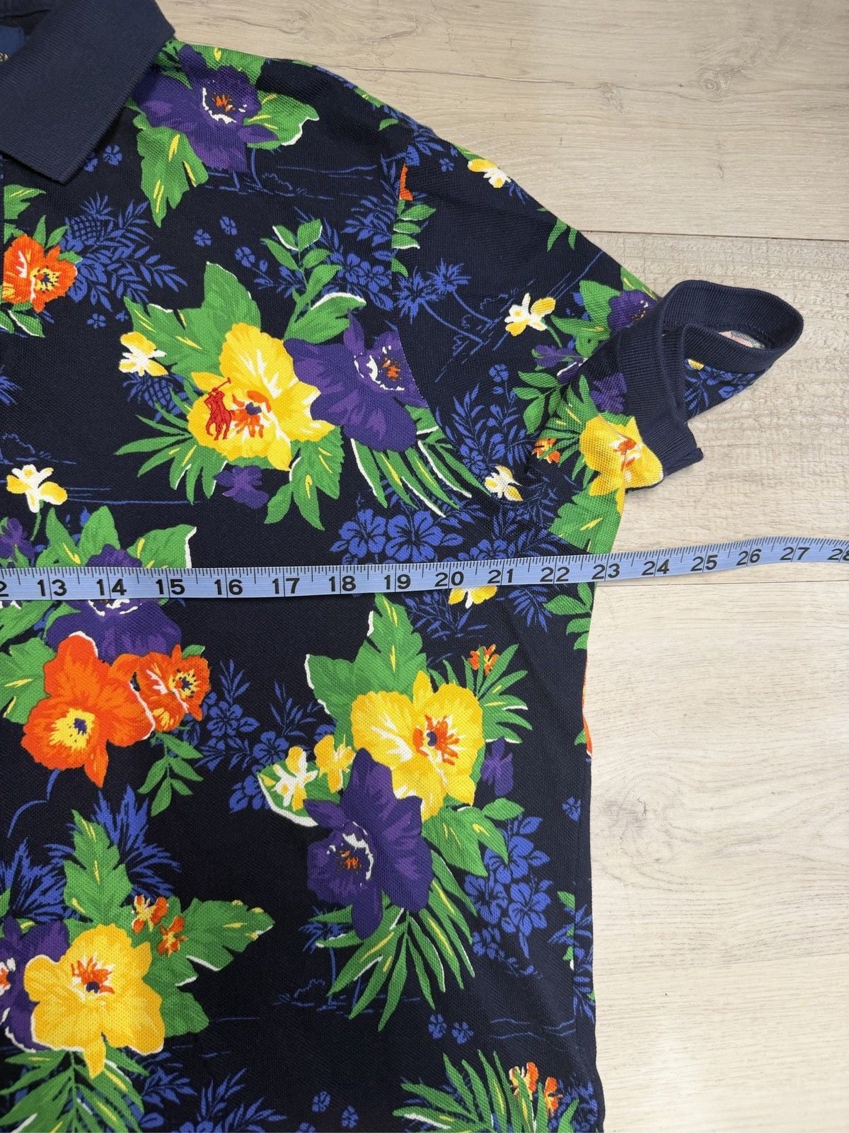Polo Ralph Lauren RLX Men's Floral Polo Shirt Size L Short Sleeve Golf Cotton 6