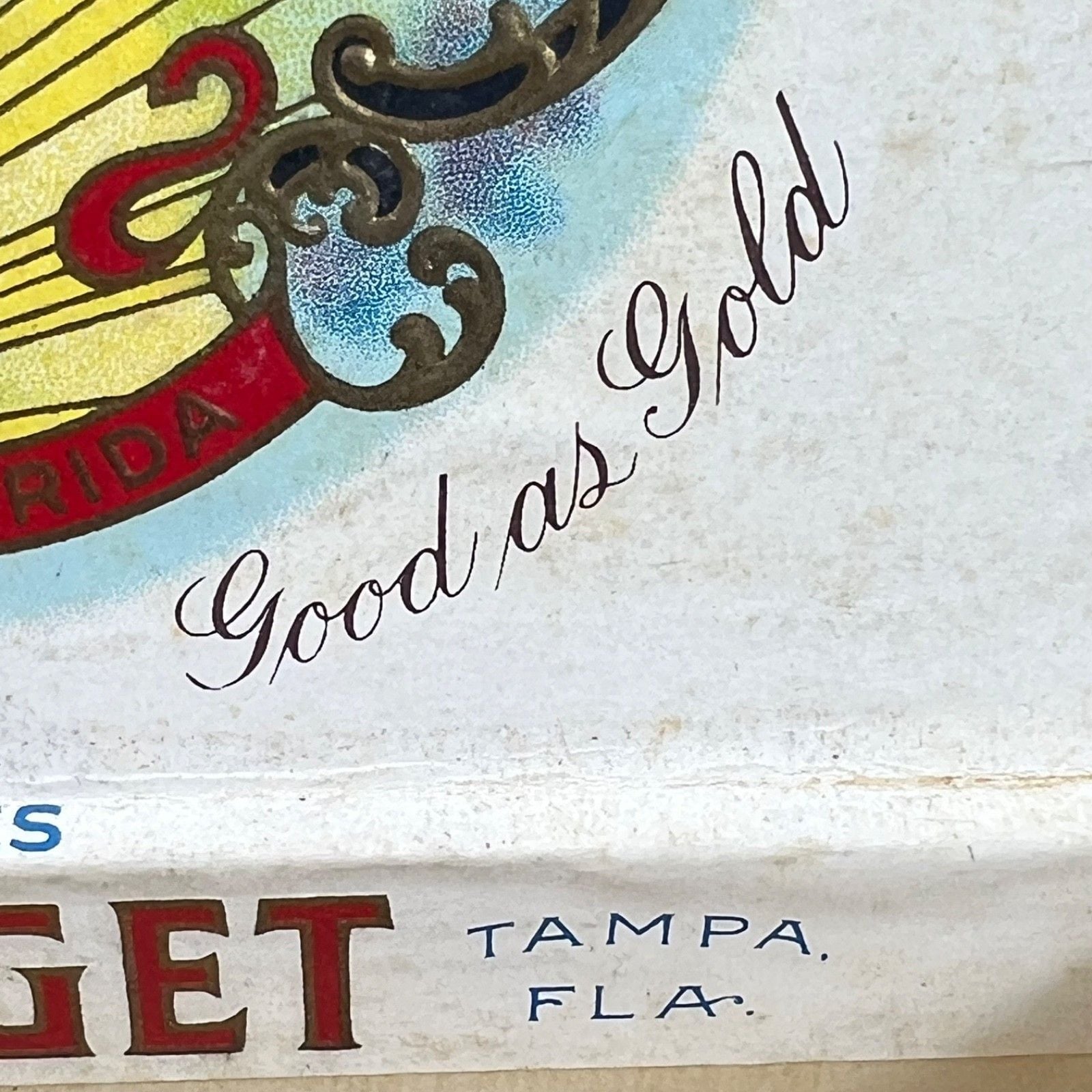 VTG 1950s Tampa Nugget Sublimes Mild Cigar Box 2 for 15 cents Empty 18