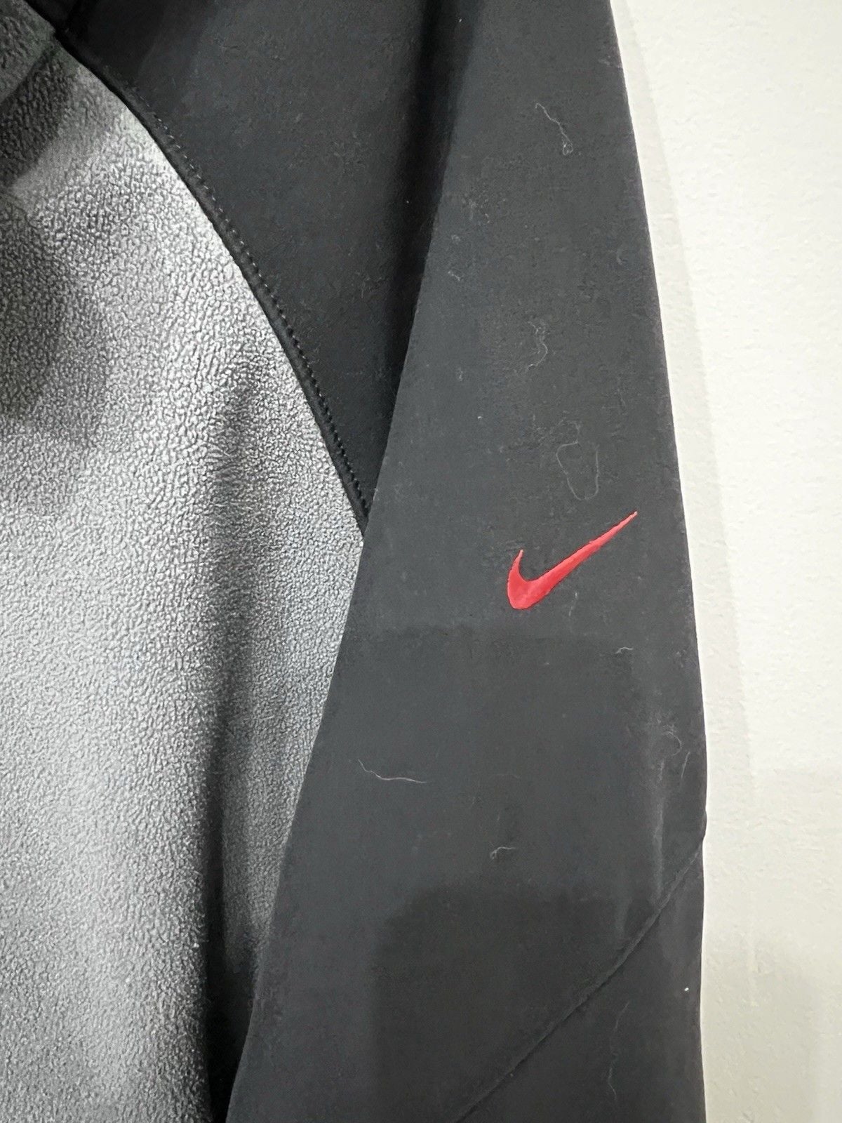 Vintage 2000s Y2K Nike Gray Fleece Full Zip Jacket XXL 3