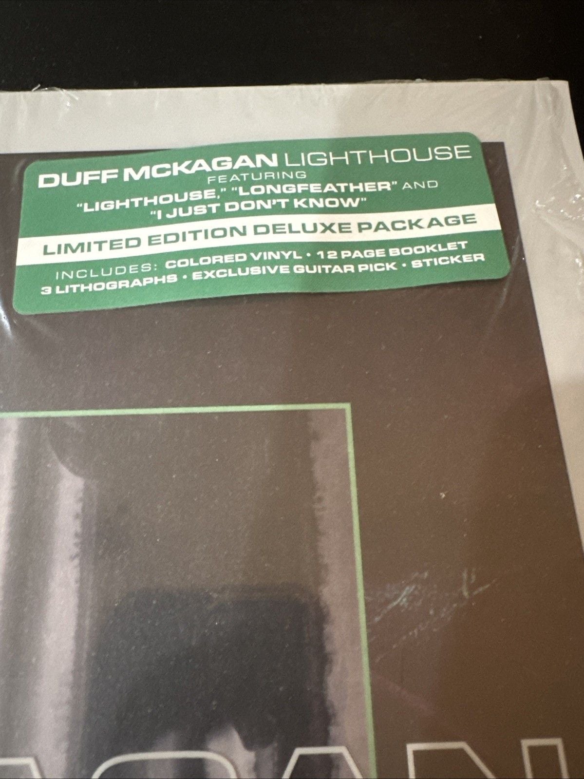 Duff McKagan Lighthouse GREEN VINYL LP /300 SIGNED COA Limited Guns N Roses 4