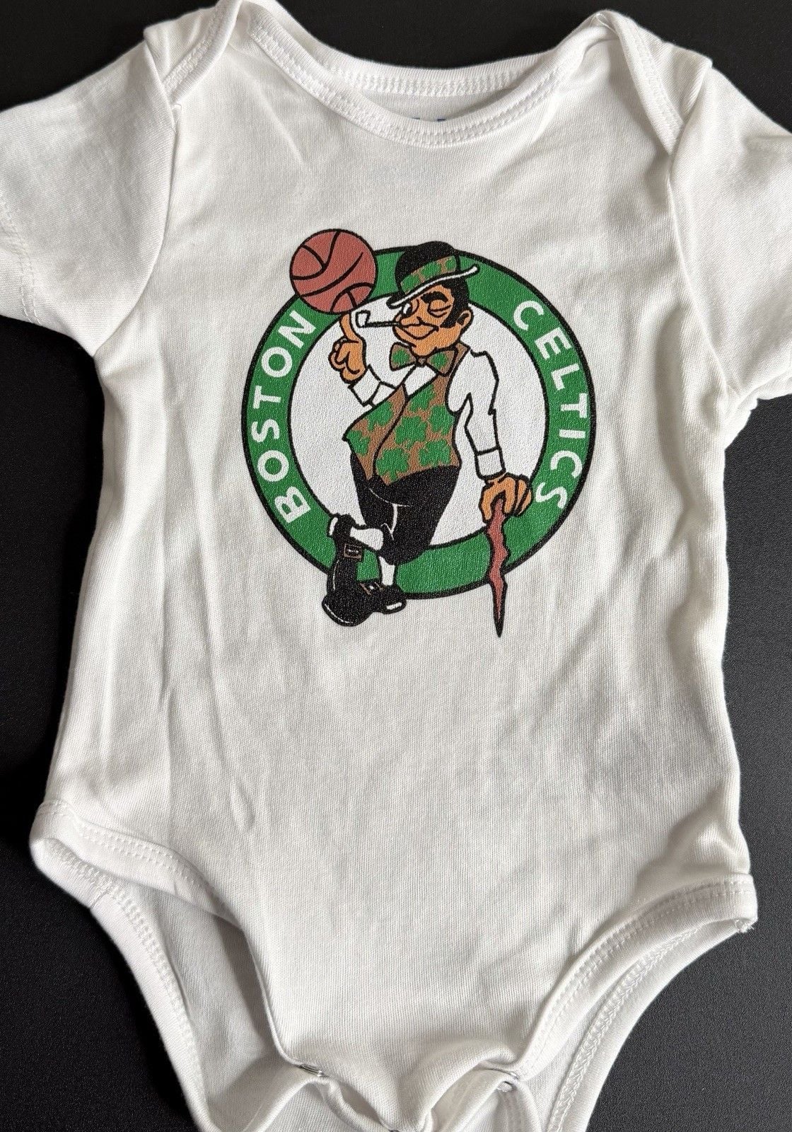 Ultra Game Boston Celtics NBA 3pc Baby Bodysuit Set 6-9M 4