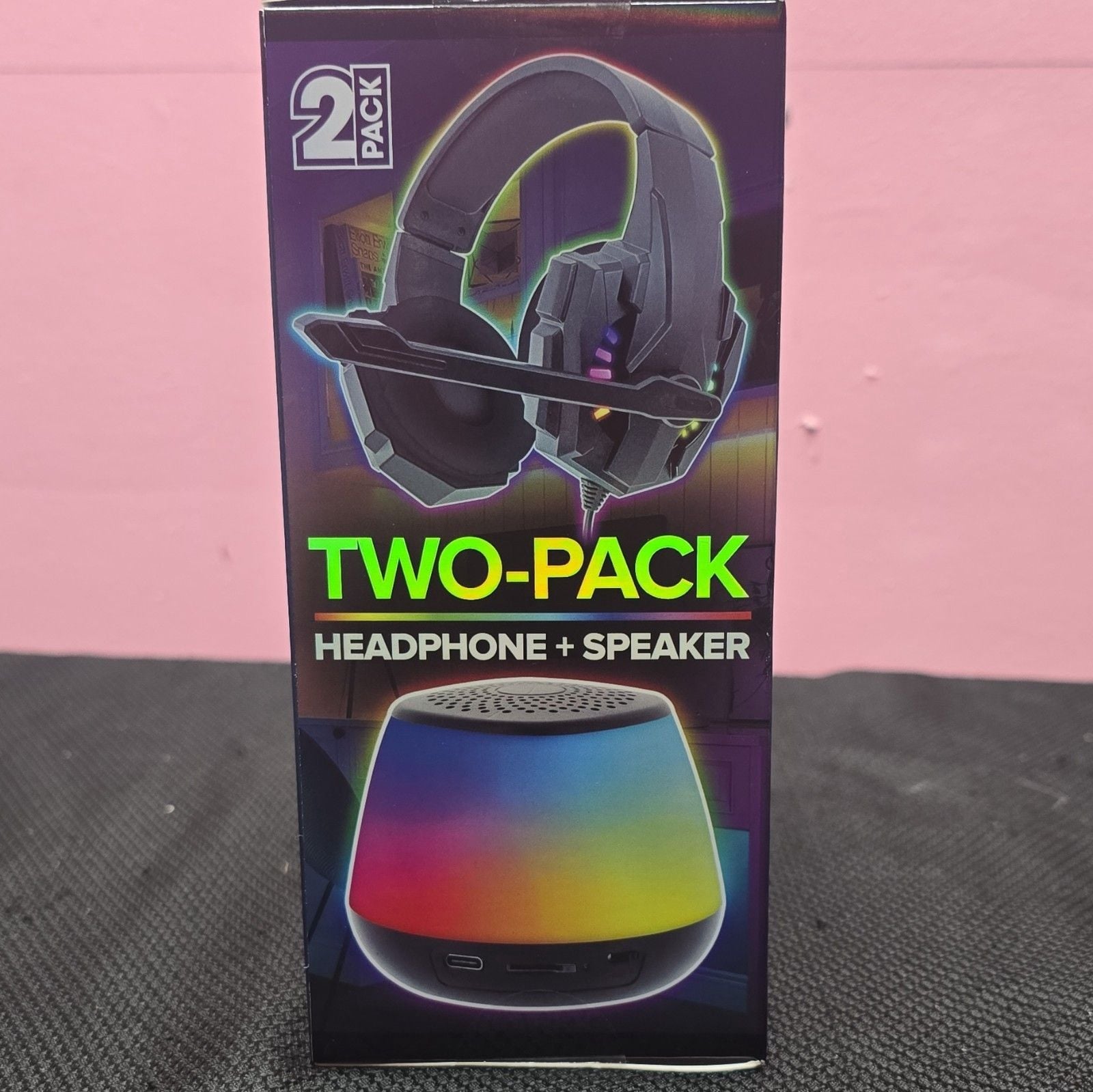 Sentry Industries SP6301 Bluetooth RGB Rechargeable Headset + Speaker 2-Pack 3