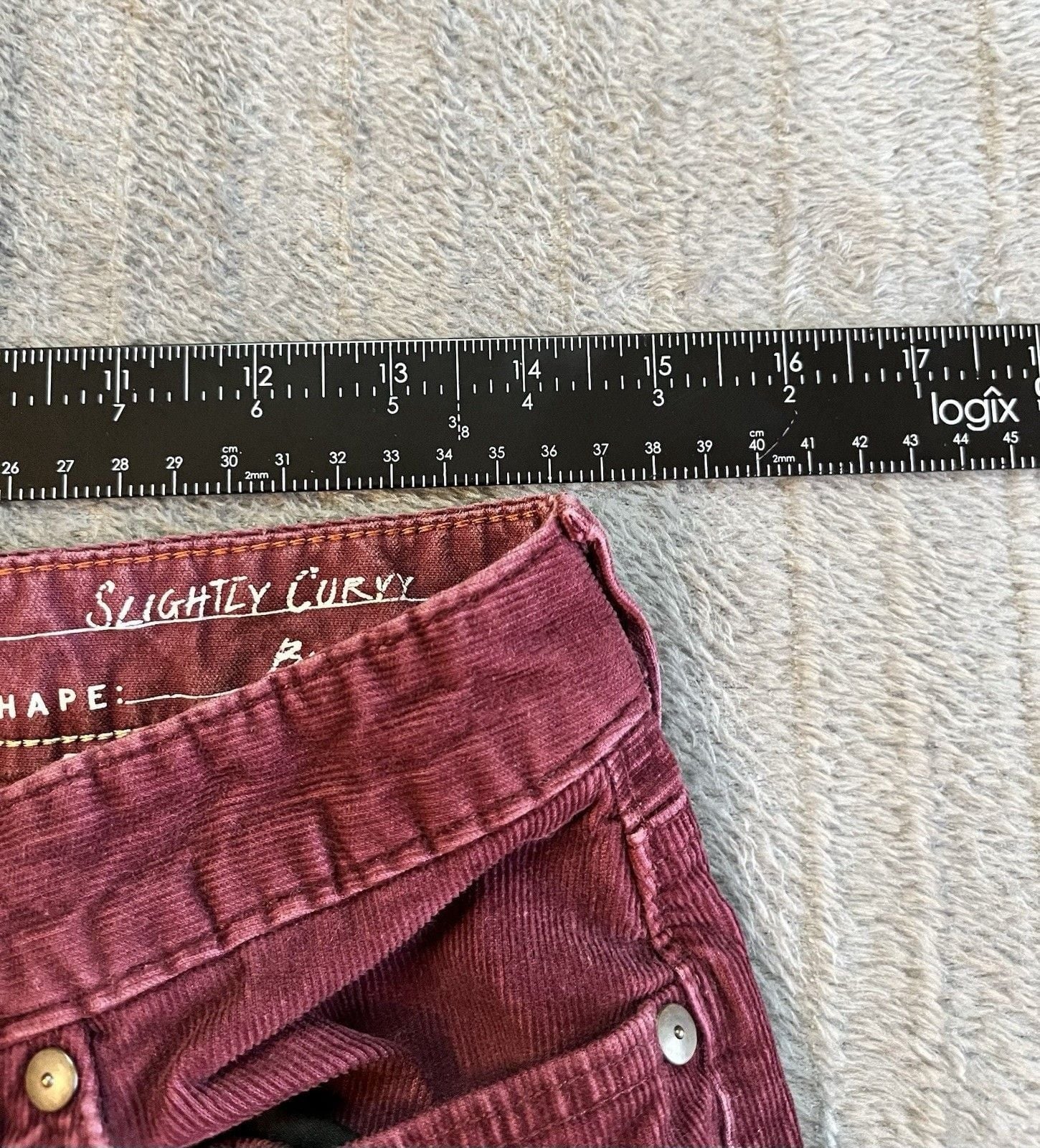 Women’s Eddie Bauer Corduroy Flare Pants Burgundy Size 8 Curvy Bootcut Fall 12