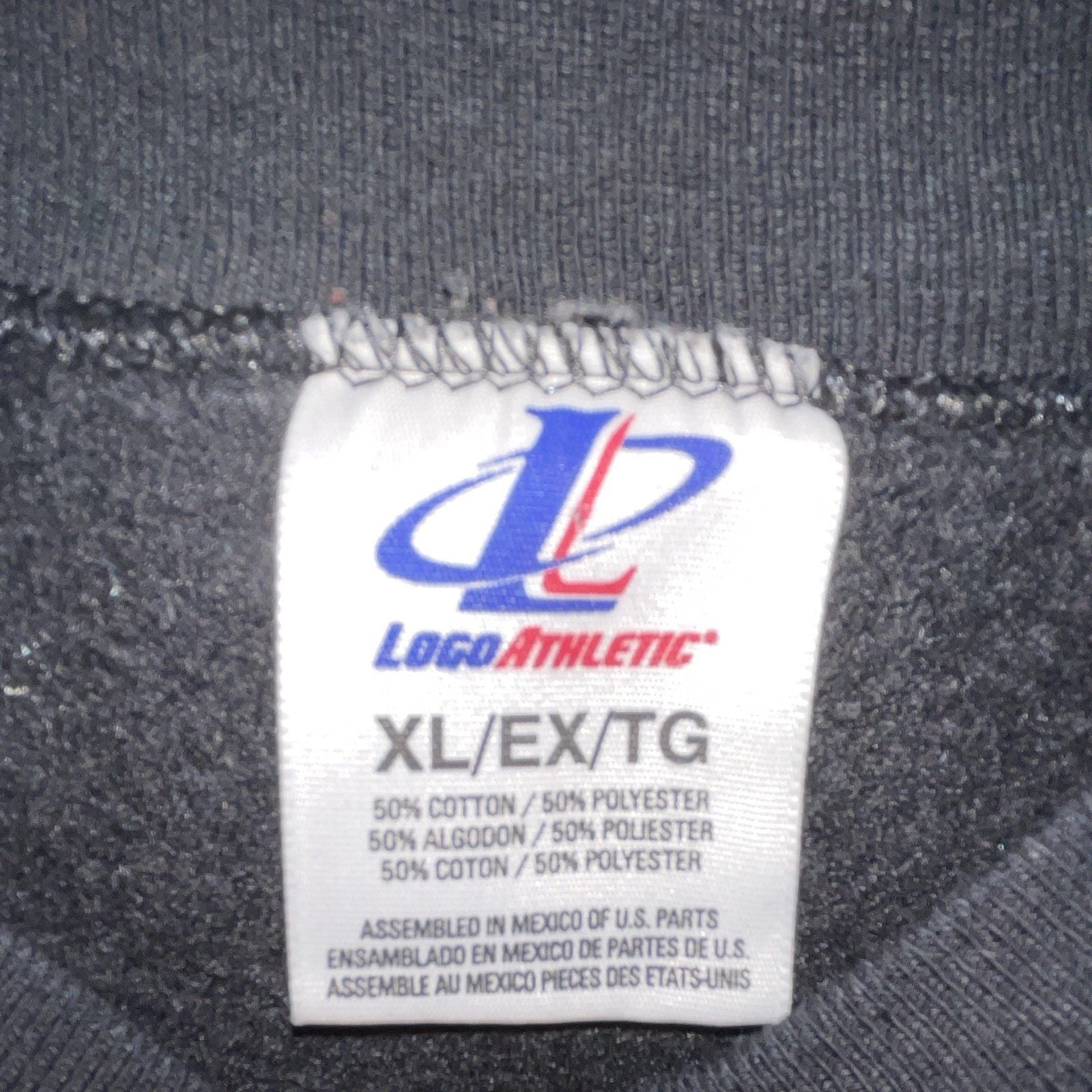 VINTAGE Logo Athletic Super Bowl XXXIV 2000 Atlanta Georgia Black Sweatshirt XL 4