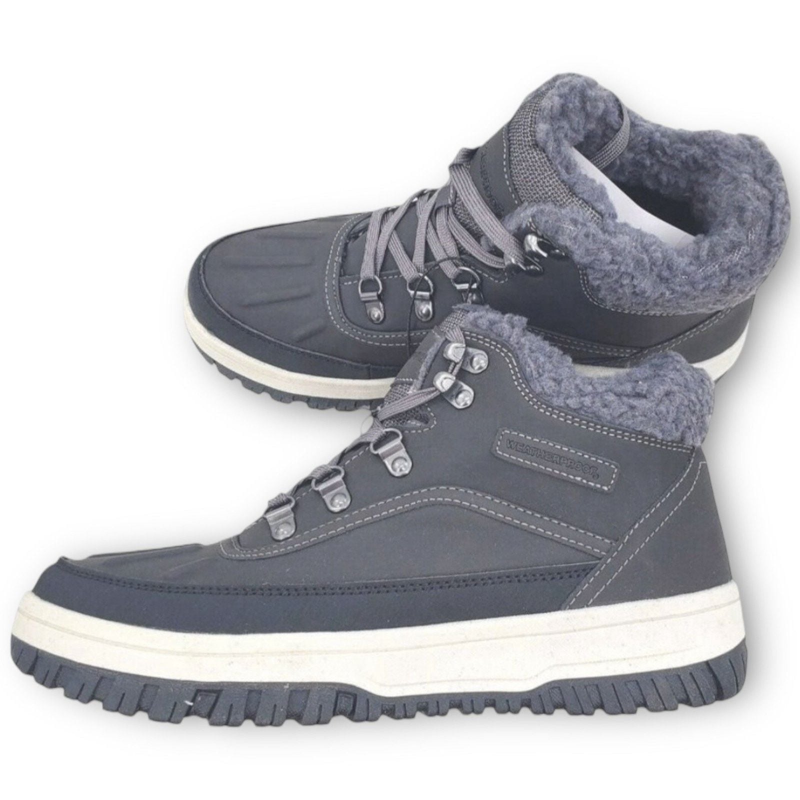 NWT Weatherproof Landon Men’s Suede Sneaker Boots – Grey – Size 13 13