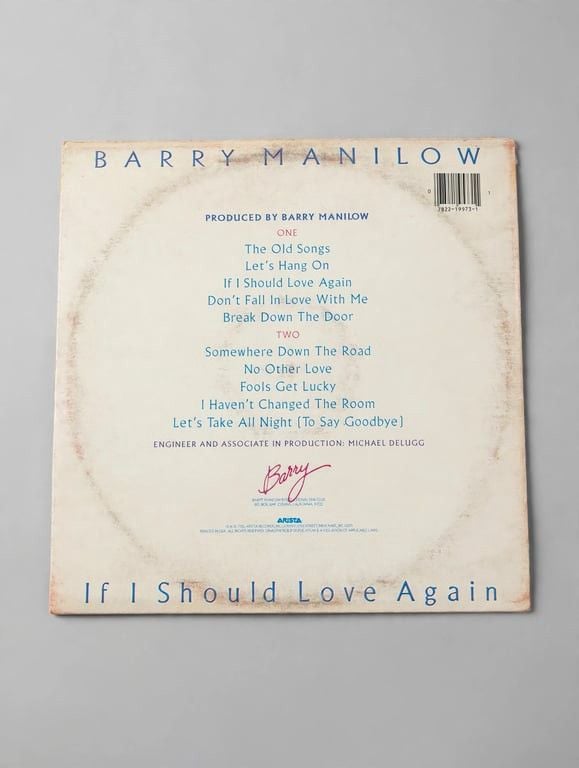 Barry Manilow – If I Should Love Again Vinyl LP Record 1