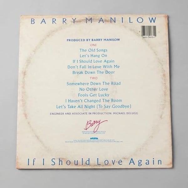 Barry Manilow – If I Should Love Again Vinyl LP Record