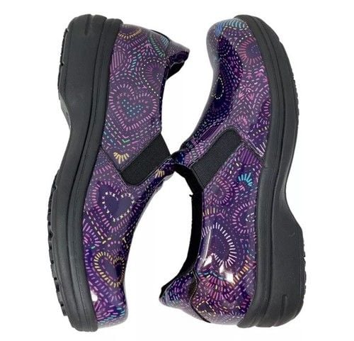 Easy Works By Easy Street 9.5 Wide Leeds Hearts Non Slip Nursing Clogs Work Clog 14