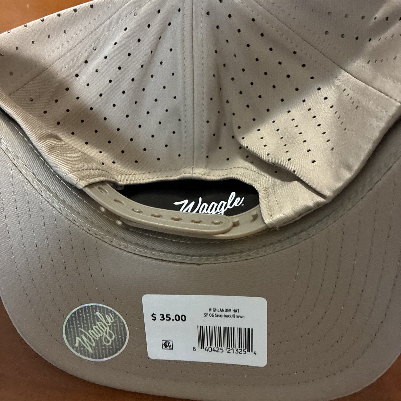 Waggle Golf Men's Snapback Hat with Longhorn Bull Logo new adjustable 4