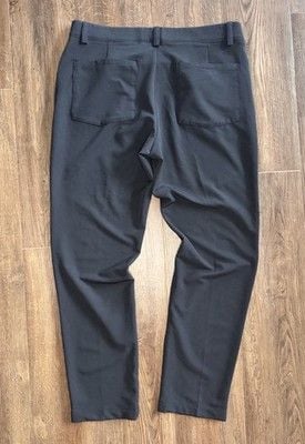Haggar Men’s Performance Active Travel Golfing Pants Size 33x30 Slim Fit Black 4