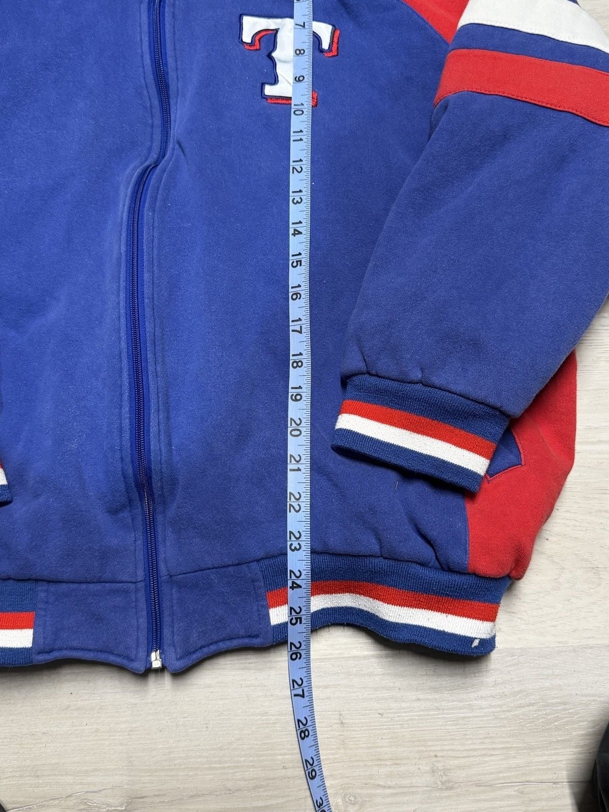 Genuine Merchandise Texas Rangers Hoodie XL MLB Baseball Red Blue Sweatshirt 10