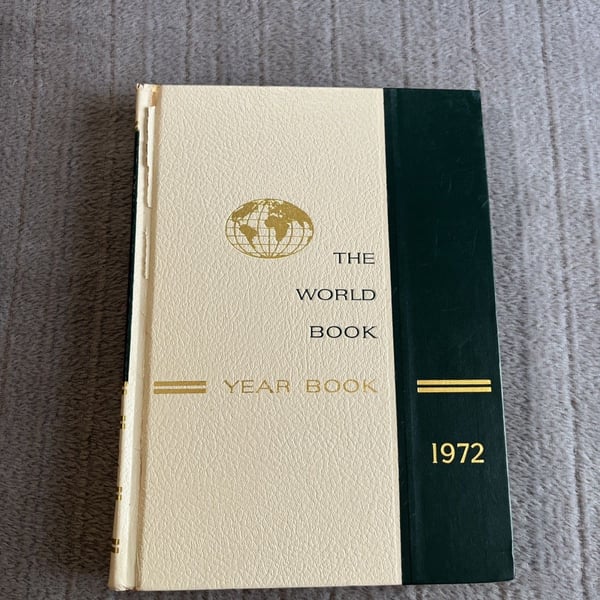 The 1972 World Book Year Book [A Review of the Events of 1971] (HB)