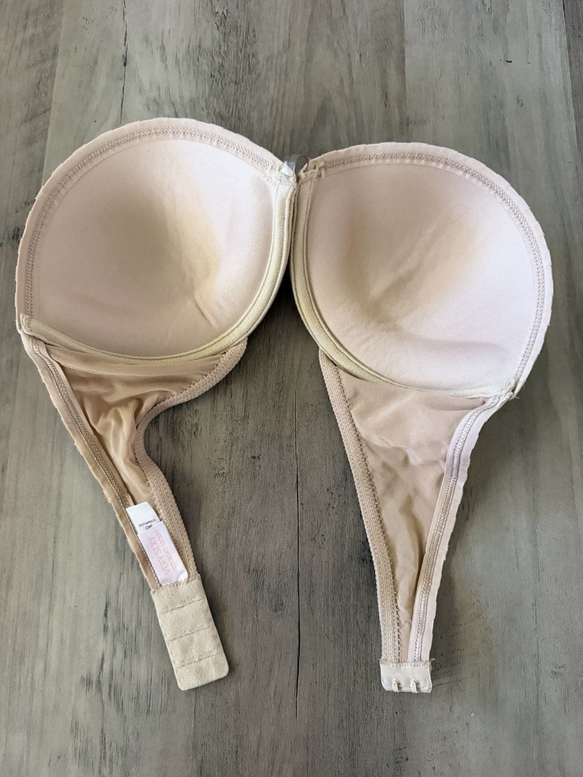 Victoria’s Secret Bra Lot 34D 36C Strapless Push Up Lace Black Nude Bundle 11