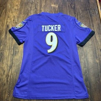 Baltimore Ravens Jersey Women XL Purple Justin Tucker #9 Nike On Field Shirt NFL 3