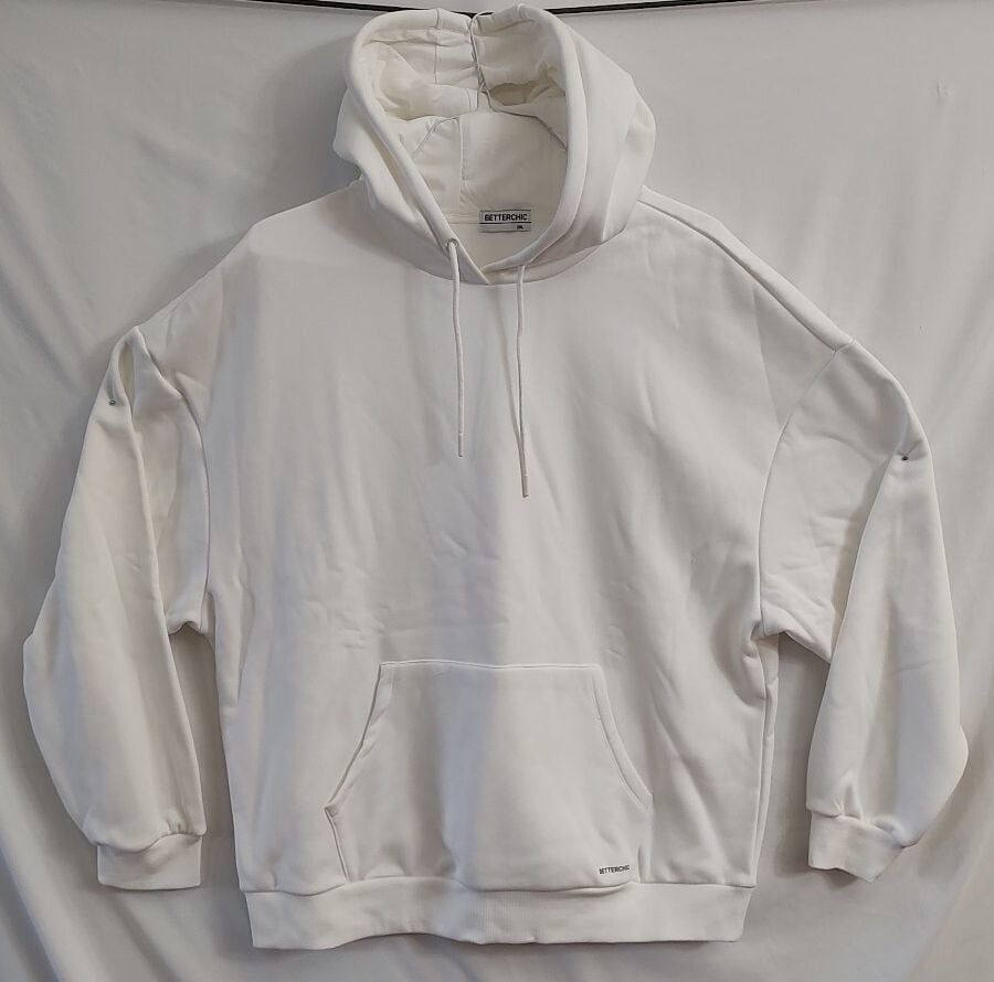 Betterchic White Hoodie Sweatshirt Size 2XL 3