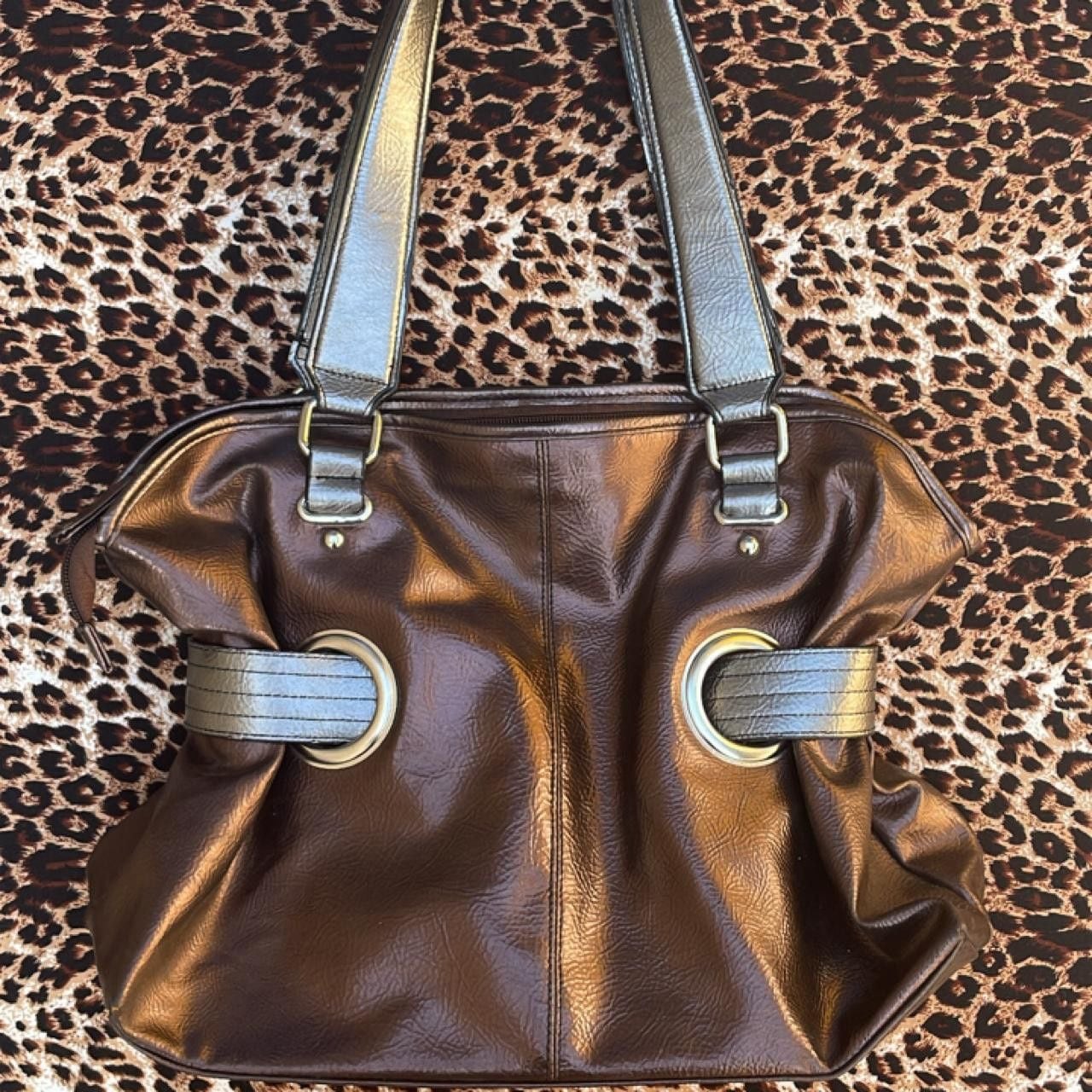 metallic shoulder tote bag 4