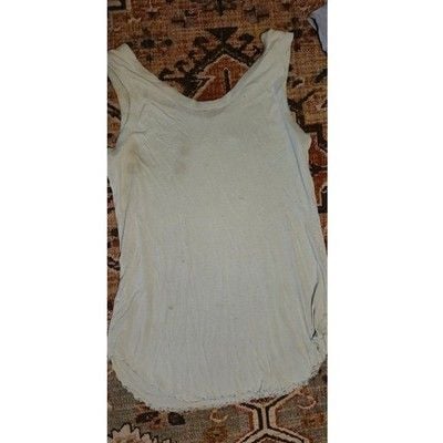 Secret Treasures Nightgown Set Blue Lace V-Neck & Mint Floral Embroidered L/XL 6