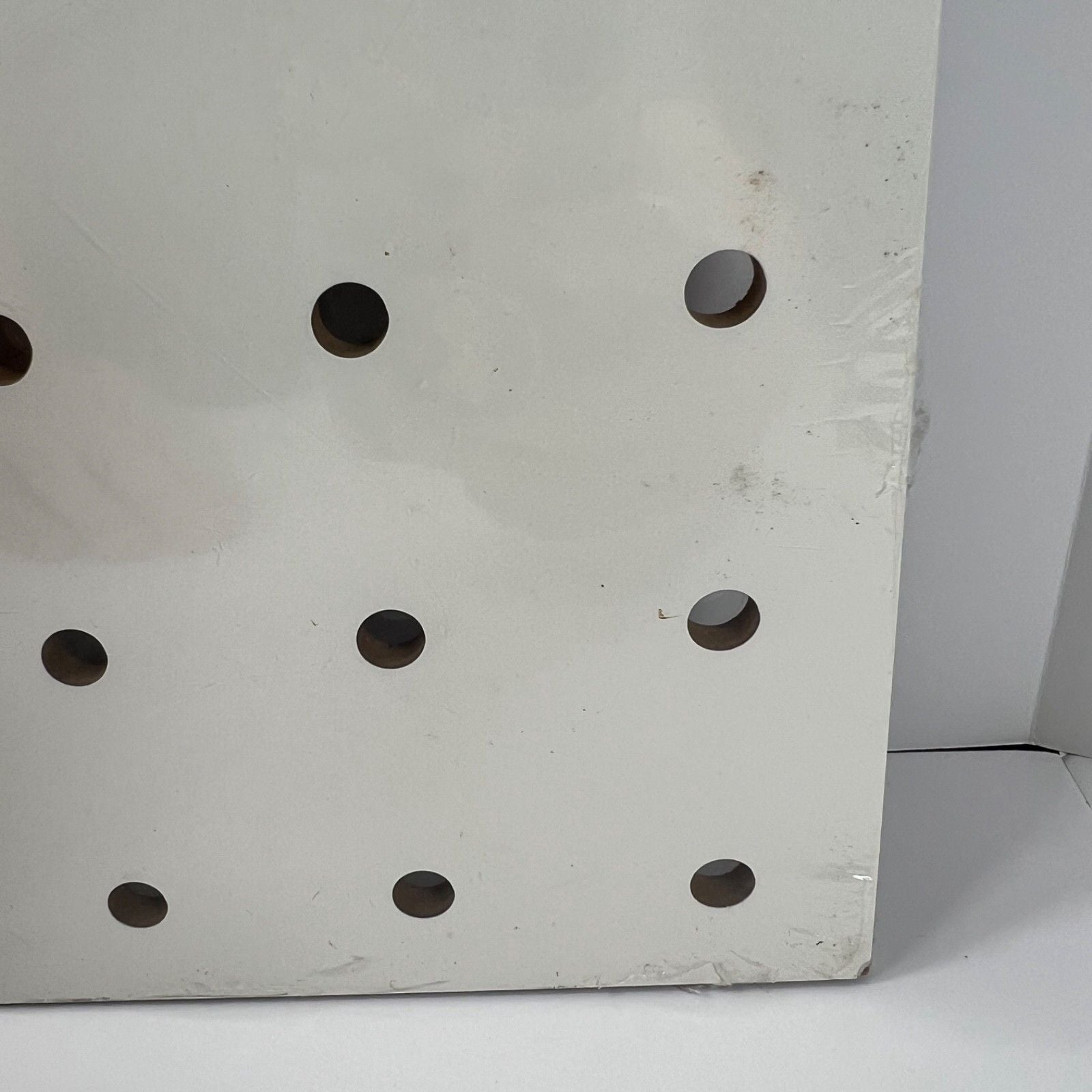 11" x 14" Equip Your Space White Pegboard With 10 Removable Gold Pegs Organize 17