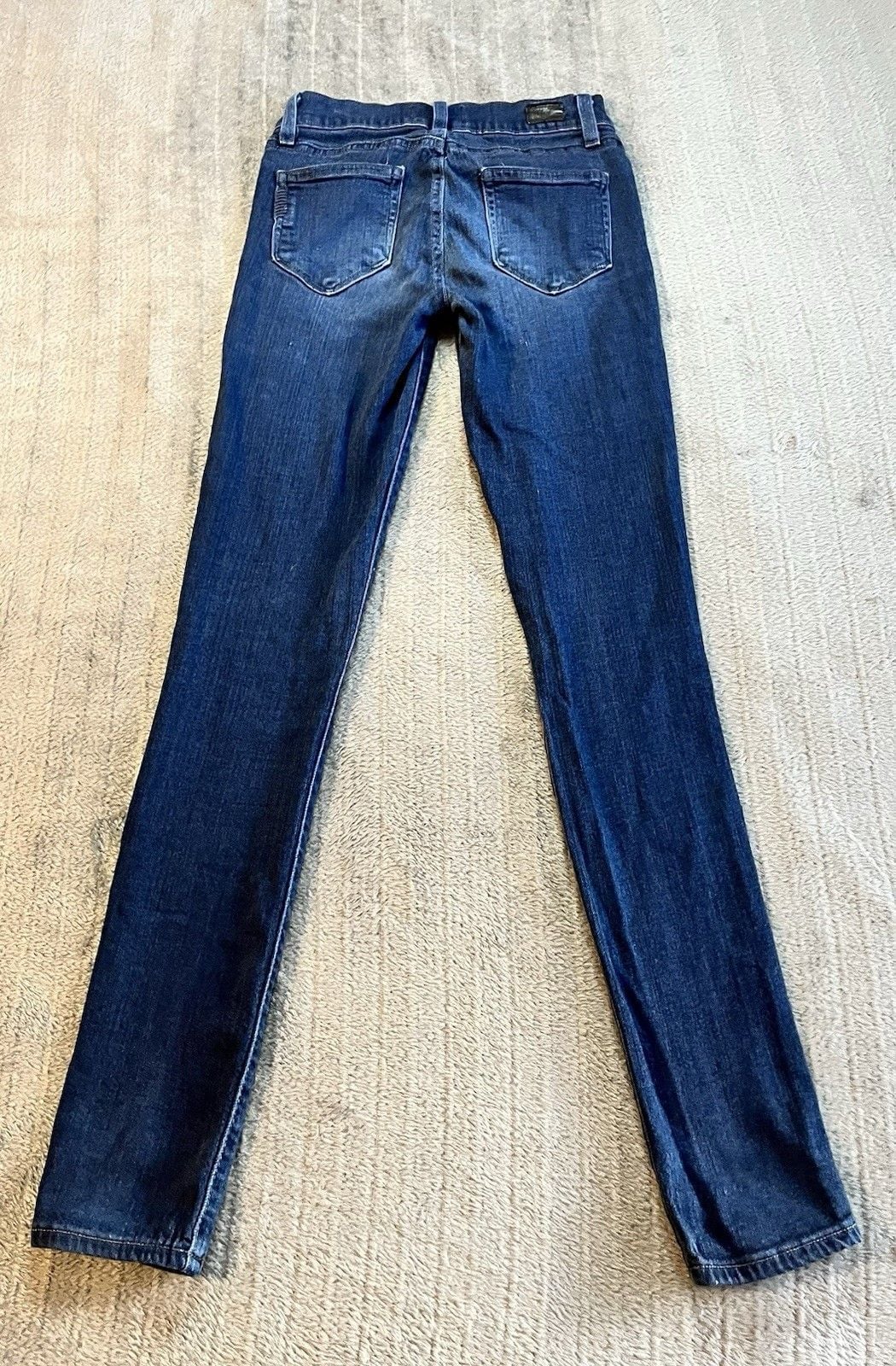 Women’s PAIGE Verdugo Ultra Skinny Jeans Dark Blue Denim Size 25 Rocker Slim 8