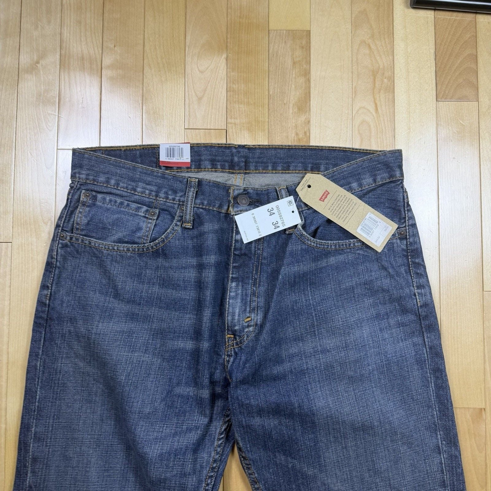 Levi’s 559 Jeans Mens 34x34 Relaxed Straight Dark Wash Denim NWT 00559-2765 6