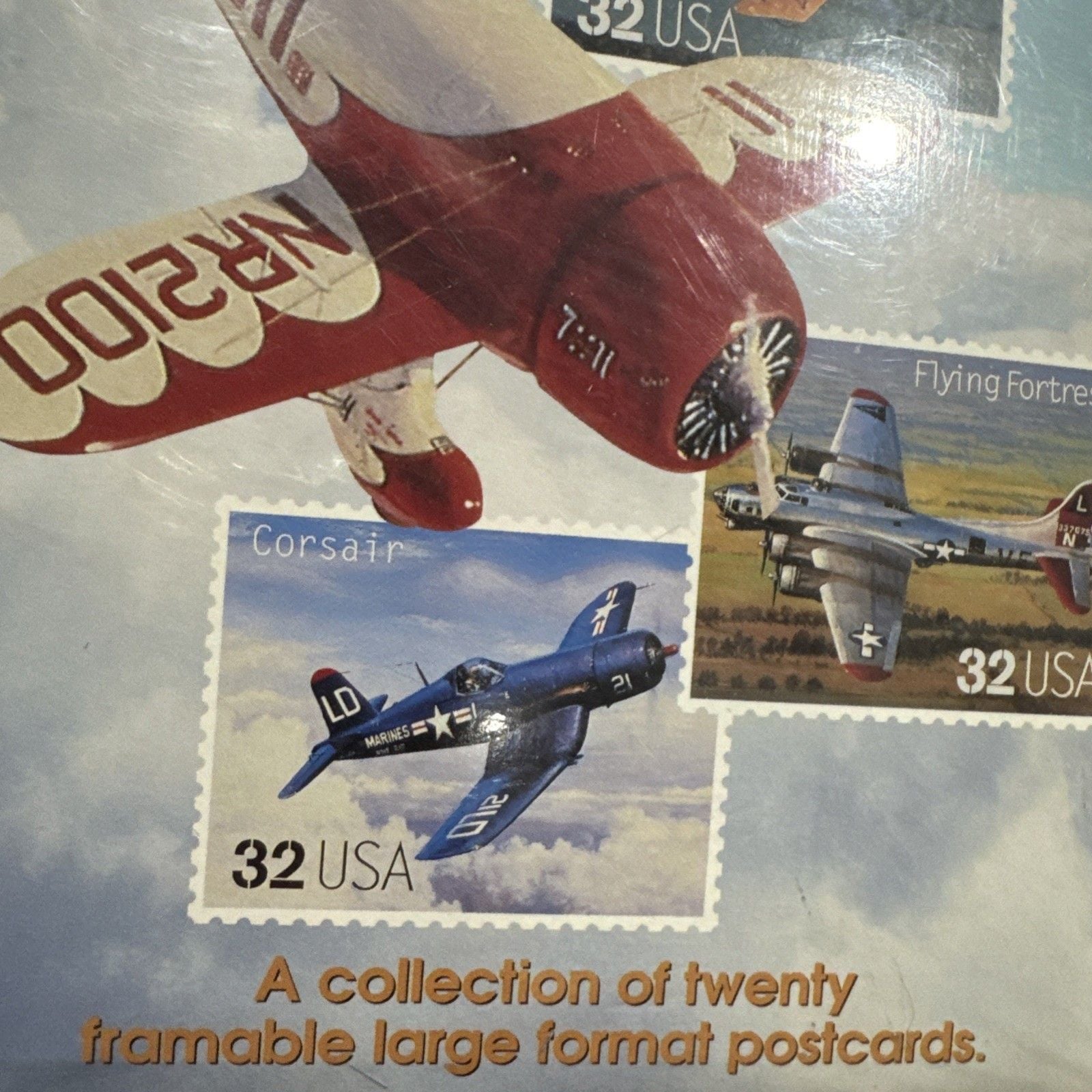 2pk USPS Classic American Aircraft XL Postcards Air Force Farmable Gallery Wall 8
