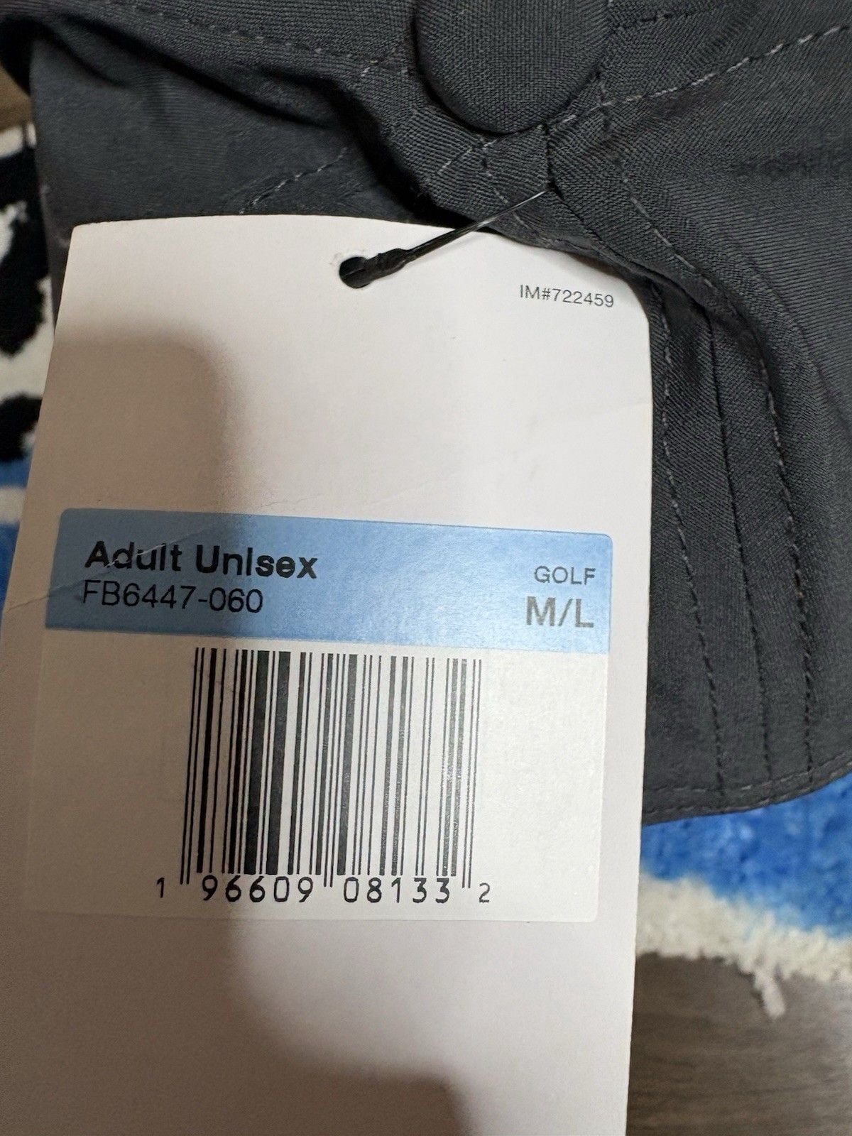 Mens Nike Dri-FIT Club Cap Size M/L Gray Winback Hat Golf Tennis 6