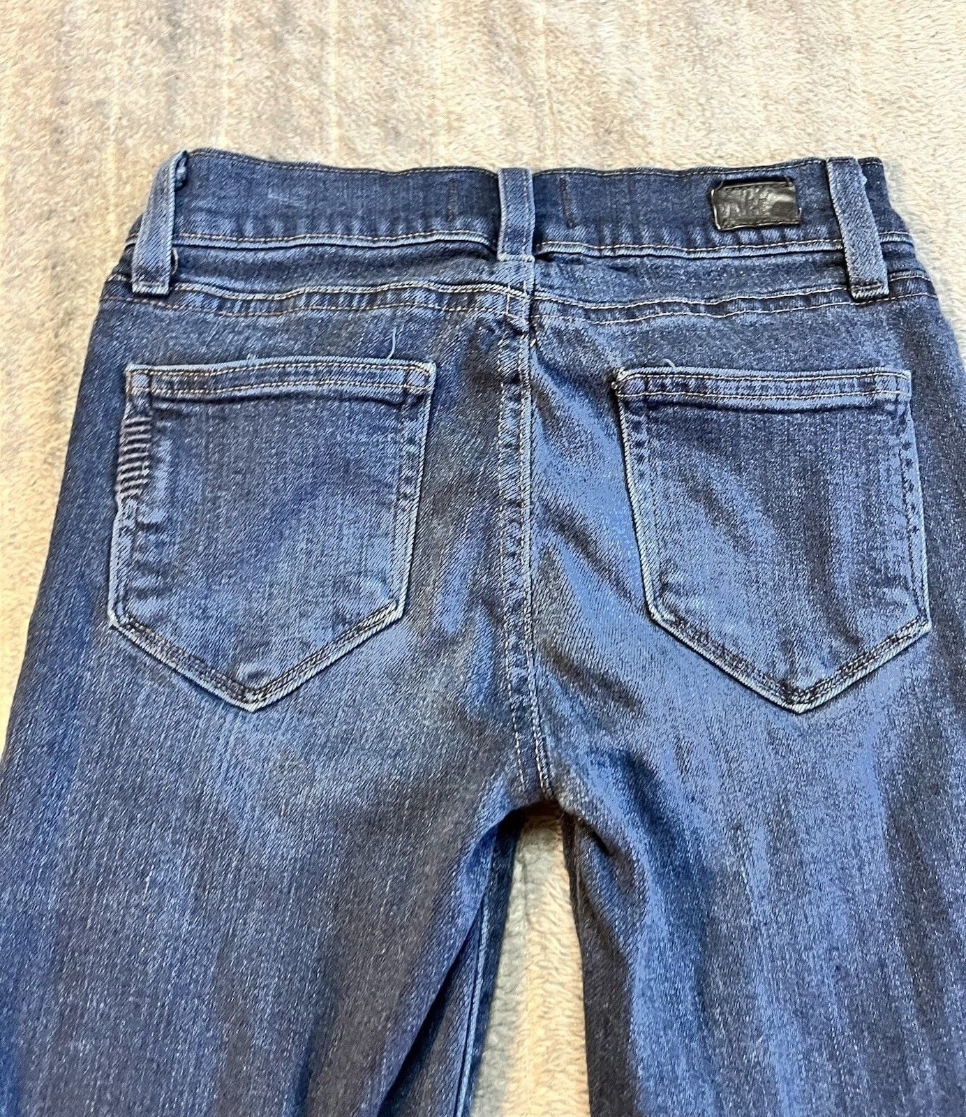 Women’s PAIGE Verdugo Ultra Skinny Jeans Dark Blue Denim Size 25 Rocker Slim 9